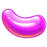 Purple jelly bean symbol