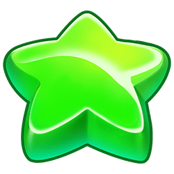 Green star candy symbol