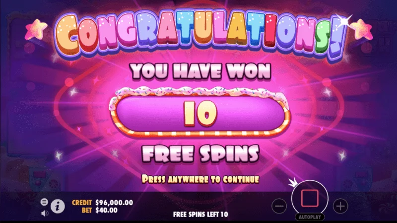 Sugar Rush Bonus buy promo