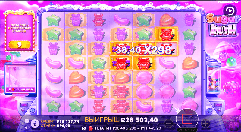 Тактика Sugar Rush 1win